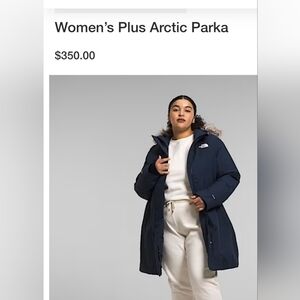 The North Face Women's Plus Arctic Parka - BLACK